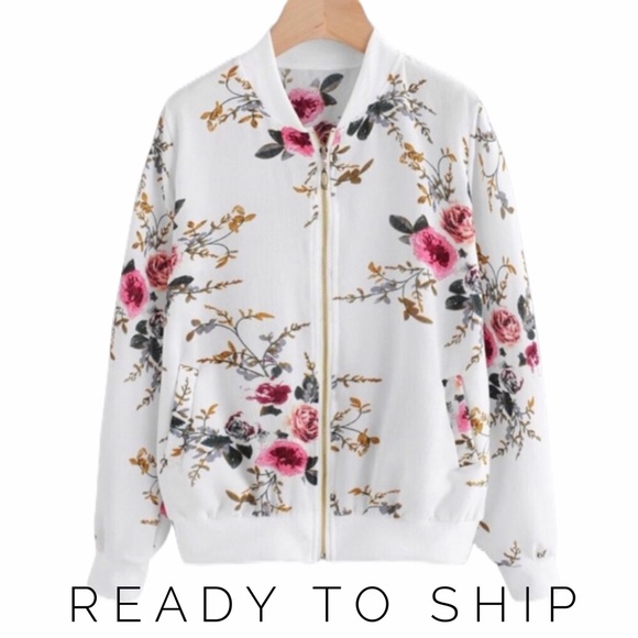 PLUS floral bomber jacket - Picture 2 of 5